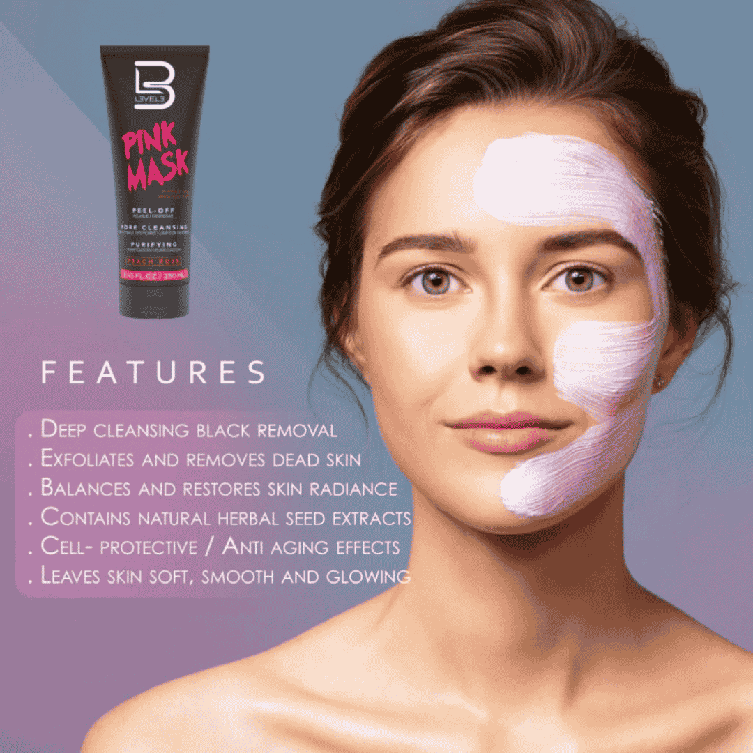Pink Mask Facial Rosa Level 3 250ml – Mascarilla Facial Removedora de Impurezas - Imagen 2